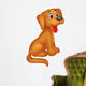 Cute dog cartoon Wall Decal