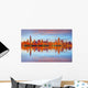 City Chicago Skyline Usa Sunset Wall Decal
