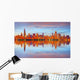 City Chicago Skyline Usa Sunset Wall Decal