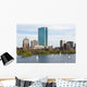 Boston and the Charles river in the spring Wall Mural