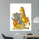 Cartoon Safari Illustration for Wall Mural