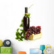 Bottle Wine with Grapes