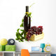 Bottle Wine with Grapes