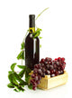 Bottle Wine with Grapes