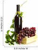 Bottle Wine with Grapes