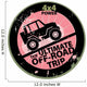 Off-road abstract sticker, vector illustration Wall Decal