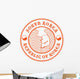 South Korea Map Stamp Wall Decal