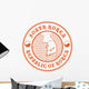 South Korea Map Stamp Wall Decal