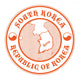 South Korea Map Stamp Wall Decal