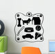 Dog Stuff Silhouettes Wall Decal