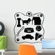 Dog Stuff Silhouettes Wall Decal
