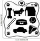 Dog Stuff Silhouettes Wall Decal