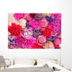 Bridal decorations in different shades of pink and purple Wall Mural