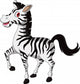 cute zebra cartoon walking Wall Decal