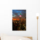 New York City Midtown Skyline at Dark Wall Mural