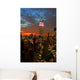 New York City Midtown Skyline at Dark Wall Mural