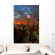 New York City Midtown Skyline at Dark Wall Mural