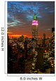 New York City Midtown Skyline at Dark Wall Mural