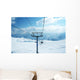 Ski Lift Chairs Bright Wall Mural