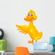 Cute duck cartoon waving Wall Decal
