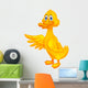 Cute duck cartoon waving Wall Decal