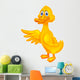 Cute duck cartoon waving Wall Decal
