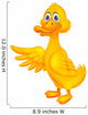 Cute duck cartoon waving Wall Decal