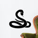 Black snake. Wall Decal