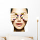 Manicure and Make-up. Nail art. Beauty Woman With Colorful Nails Wall Mural