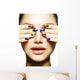 Manicure and Make-up. Nail art. Beauty Woman With Colorful Nails Wall Mural