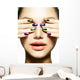 Manicure and Make-up. Nail art. Beauty Woman With Colorful Nails Wall Mural
