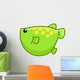 Green Fish Cute Cartoon Wall Decal