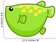 Green Fish Cute Cartoon Wall Decal