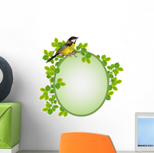 Beautiful Frame  Foliage Wall Decal