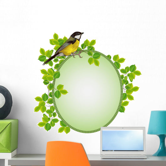 Beautiful Frame  Foliage Wall Decal