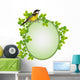 Beautiful Frame  Foliage Wall Decal