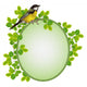 Beautiful Frame  Foliage Wall Decal