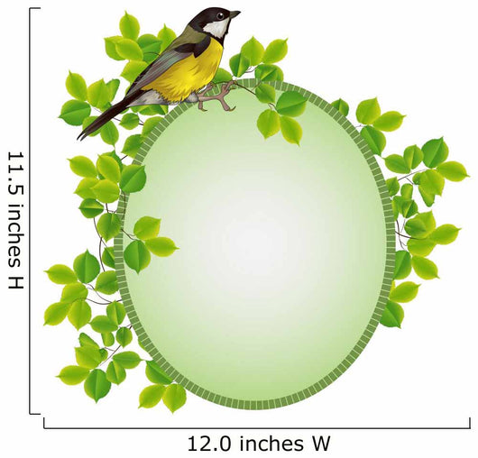 Beautiful Frame  Foliage Wall Decal