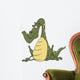 Green dragon. Cartoon Wall Decal