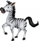 Cute Zebra Walking
