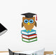 Owl and Books - Graduation Wall Decal