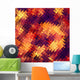 Mosaic orange abstract. EPS 10 Wall Mural