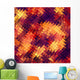 Mosaic orange abstract. EPS 10 Wall Mural