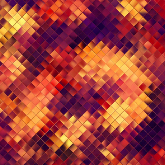 Mosaic orange abstract. EPS 10 Wall Mural