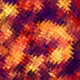 Mosaic orange abstract. EPS 10 Wall Mural