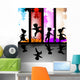 kids silhouettes Wall Mural