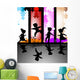 kids silhouettes Wall Mural