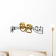 Iconic Comedy Tragedy Theatre Masks Wall Decal