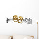 Iconic Comedy Tragedy Theatre Masks Wall Decal