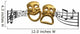 Iconic Comedy Tragedy Theatre Masks Wall Decal